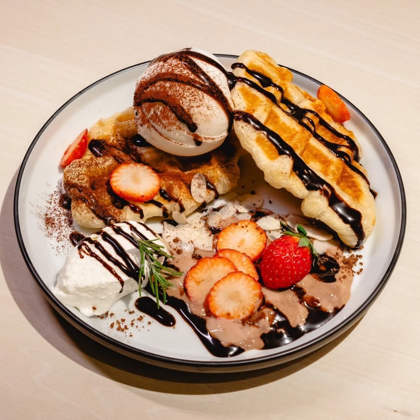 Cafe WeLLのチョコレートクロッフル